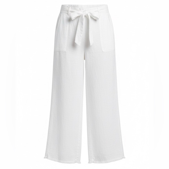 Anthropologie Pants - Anthropologie Kimber Paperbag-Waisted Trousers - White